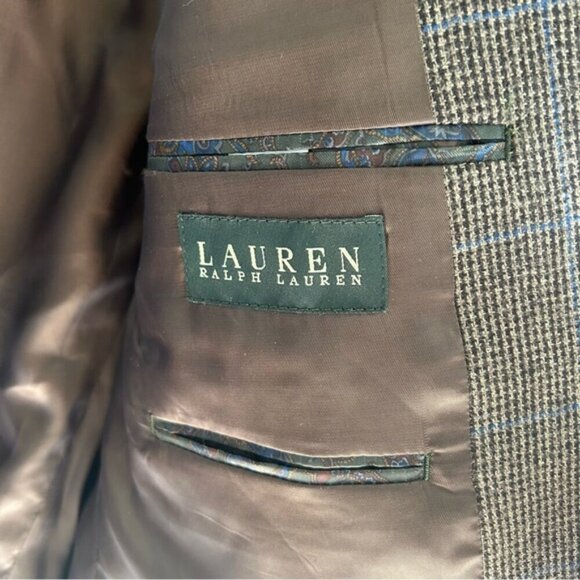 Vintage Lauren Ralph Lauren Wool Plaid Blazer - Picture 5 of 8